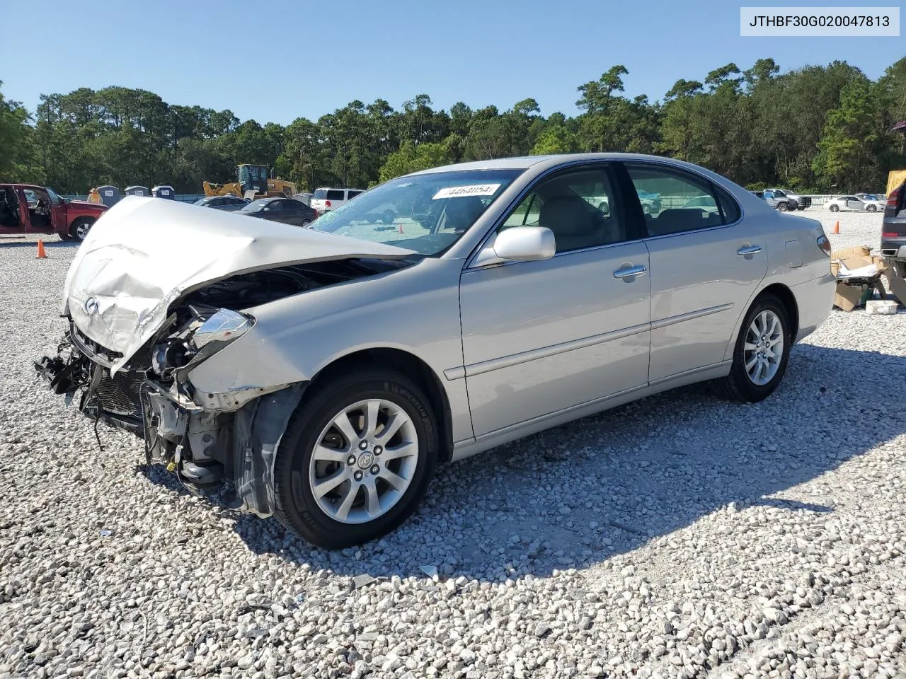 2002 Lexus Es 300 VIN: JTHBF30G020047813 Lot: 74464054