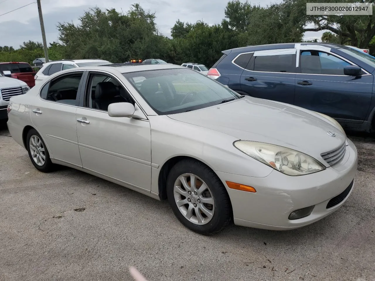 2002 Lexus Es 300 VIN: JTHBF30G020012947 Lot: 74689514