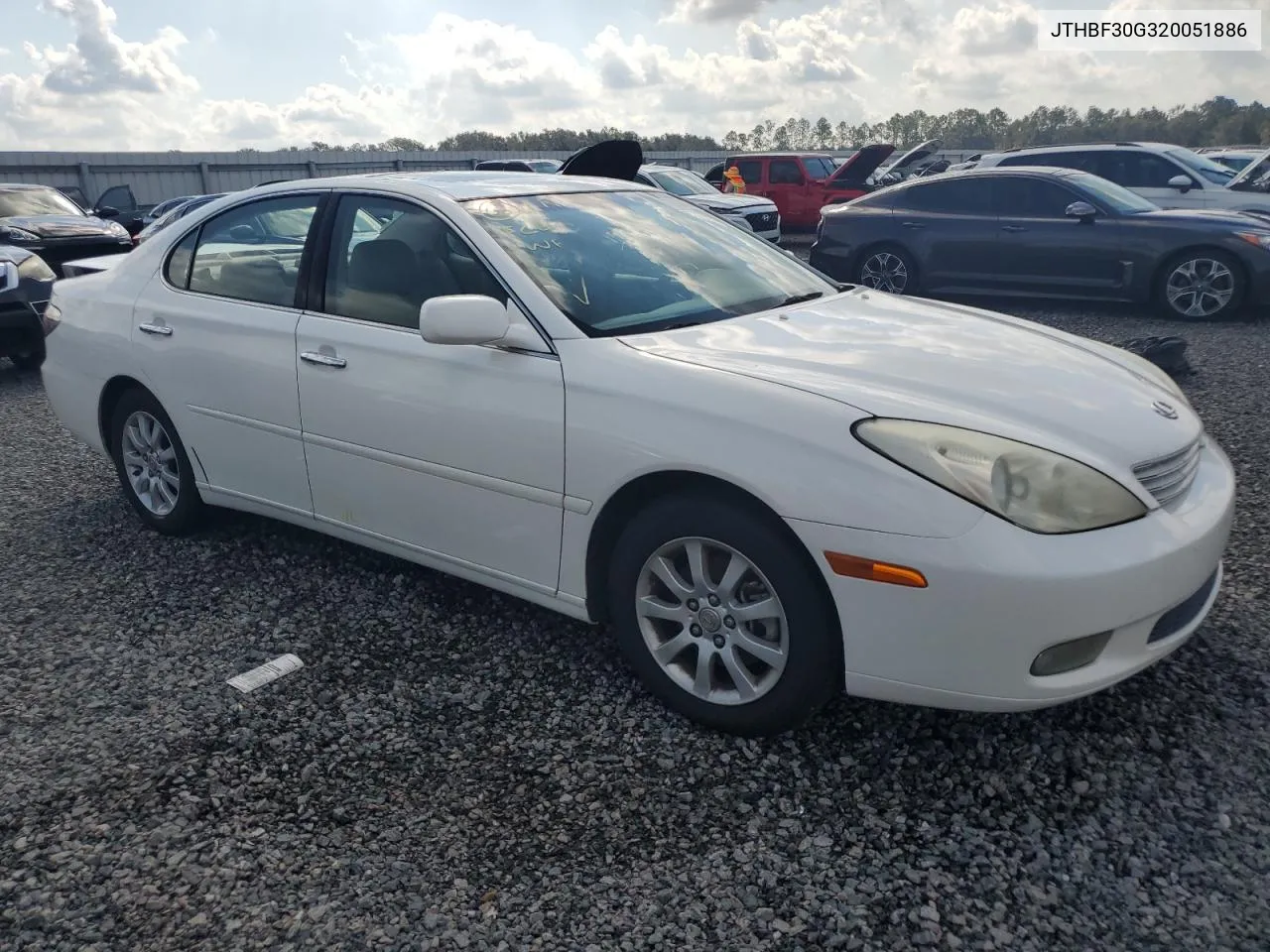 2002 Lexus Es 300 VIN: JTHBF30G320051886 Lot: 75934514