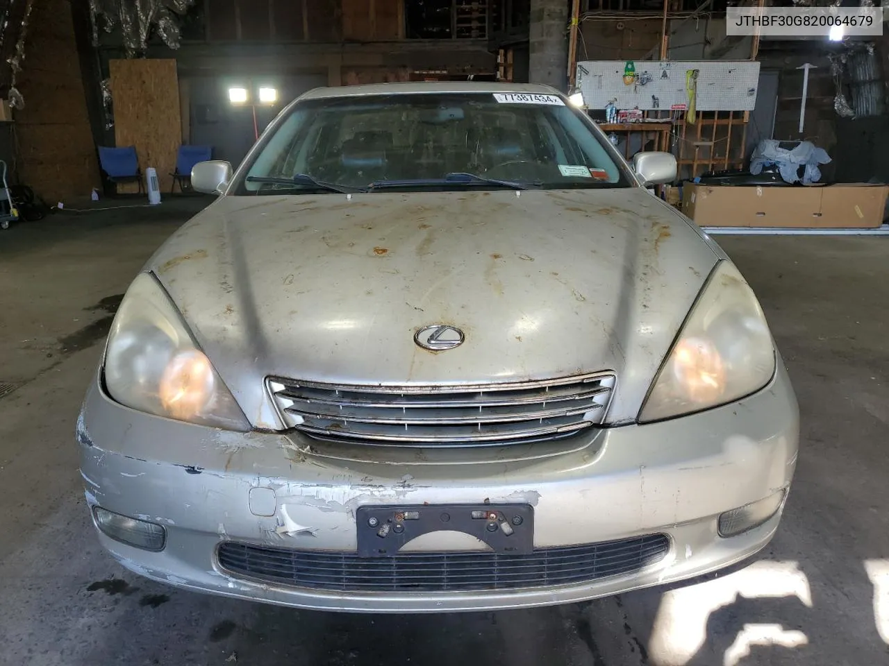 2002 Lexus Es 300 VIN: JTHBF30G820064679 Lot: 77387434