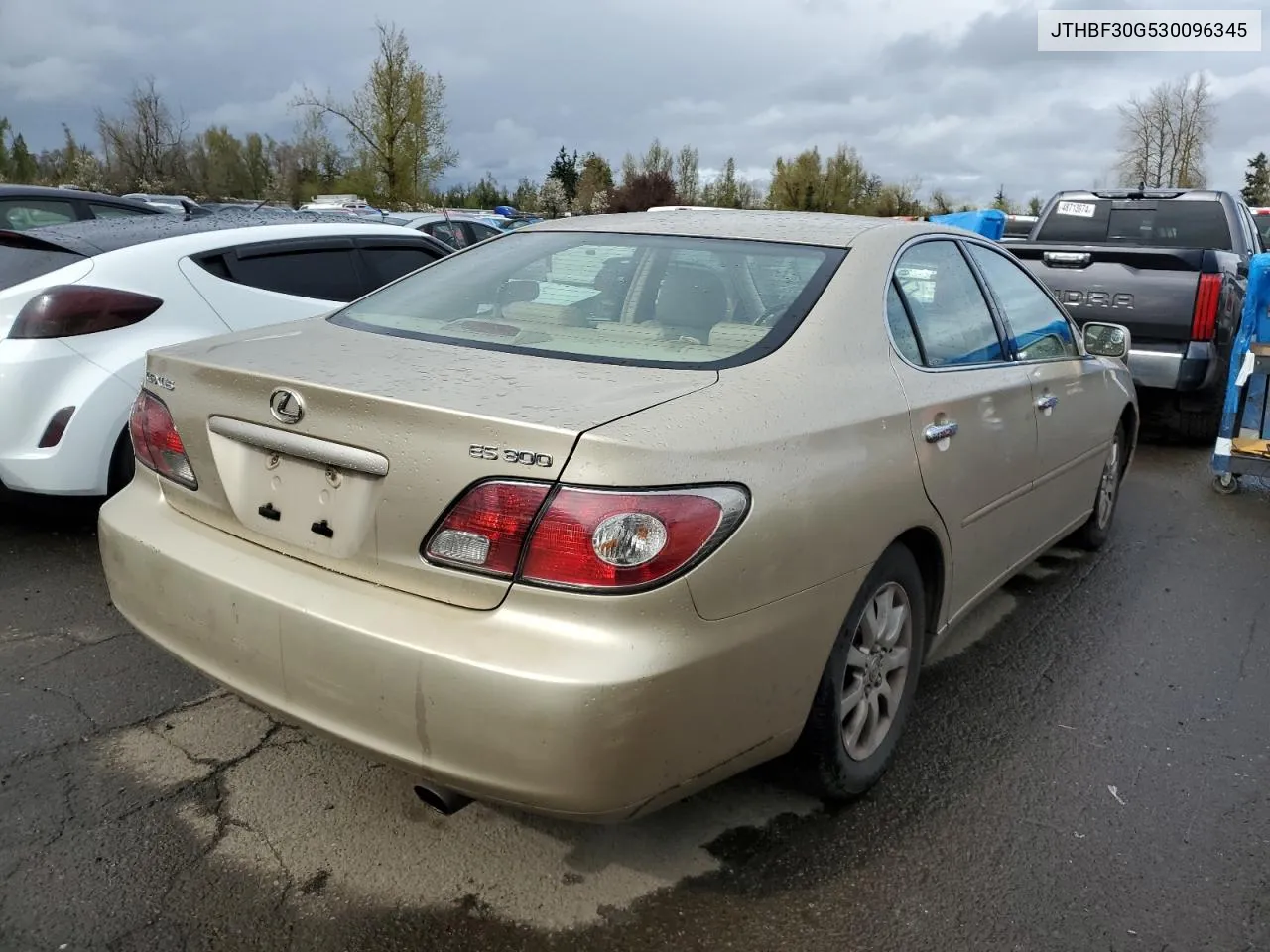 2003 Lexus Es 300 VIN: JTHBF30G530096345 Lot: 47824614