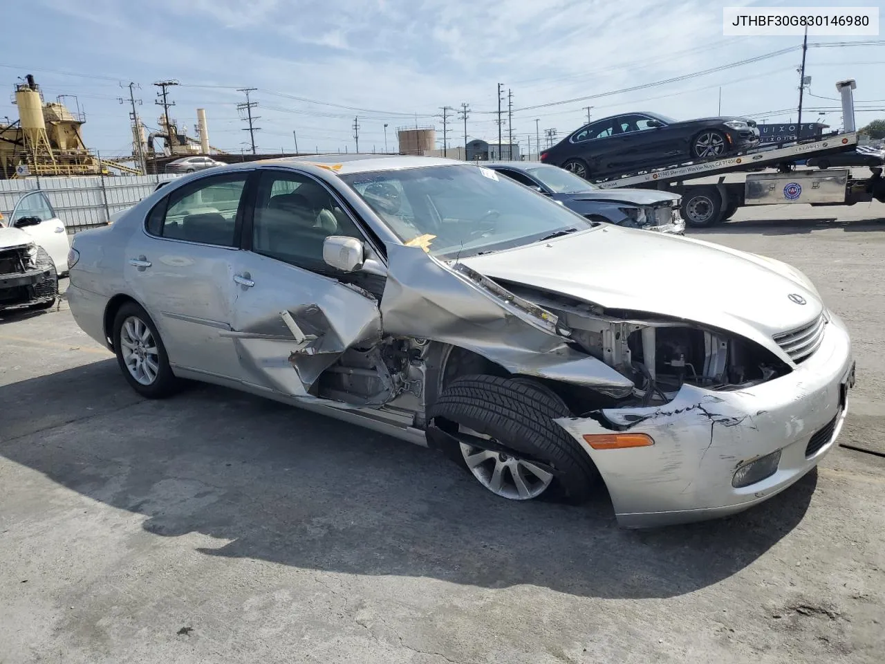 2003 Lexus Es 300 VIN: JTHBF30G830146980 Lot: 52579124