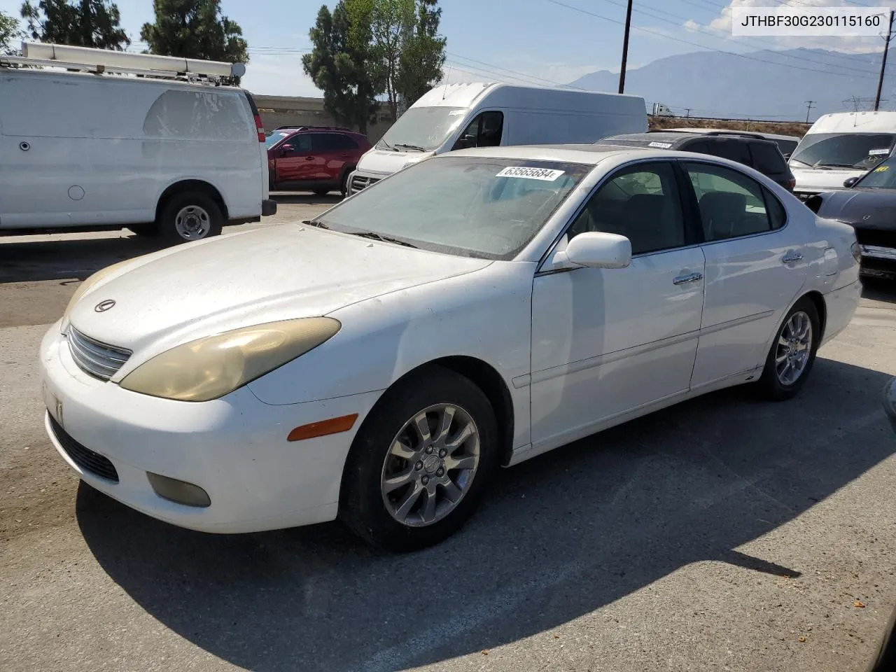 2003 Lexus Es 300 VIN: JTHBF30G230115160 Lot: 63565684