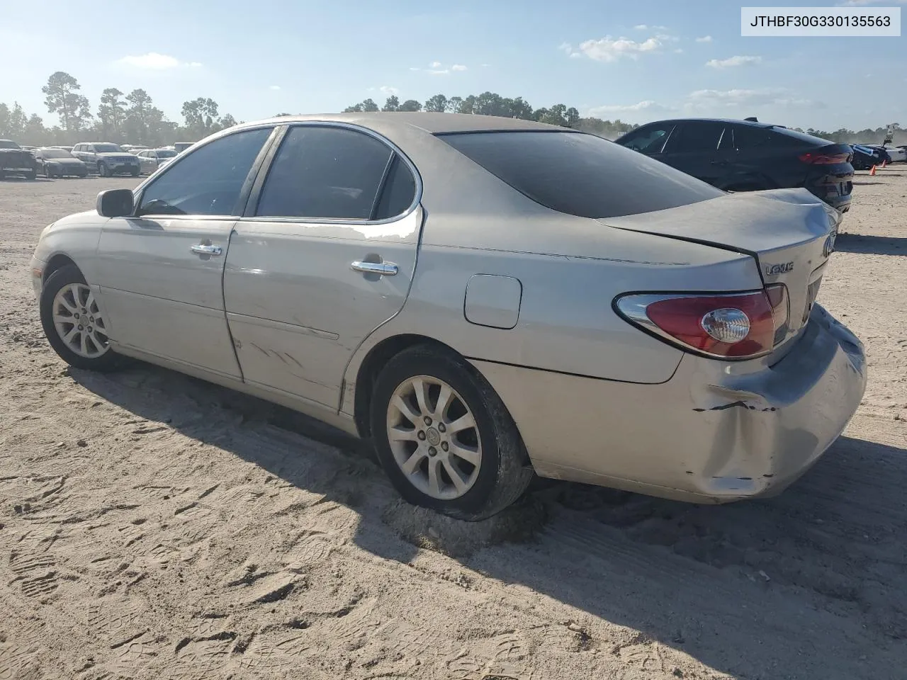 2003 Lexus Es 300 VIN: JTHBF30G330135563 Lot: 63888784