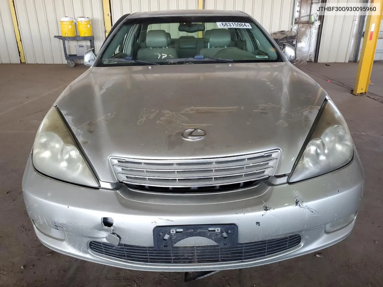 2003 Lexus Es 300 VIN: JTHBF30G930095960 Lot: 68315984