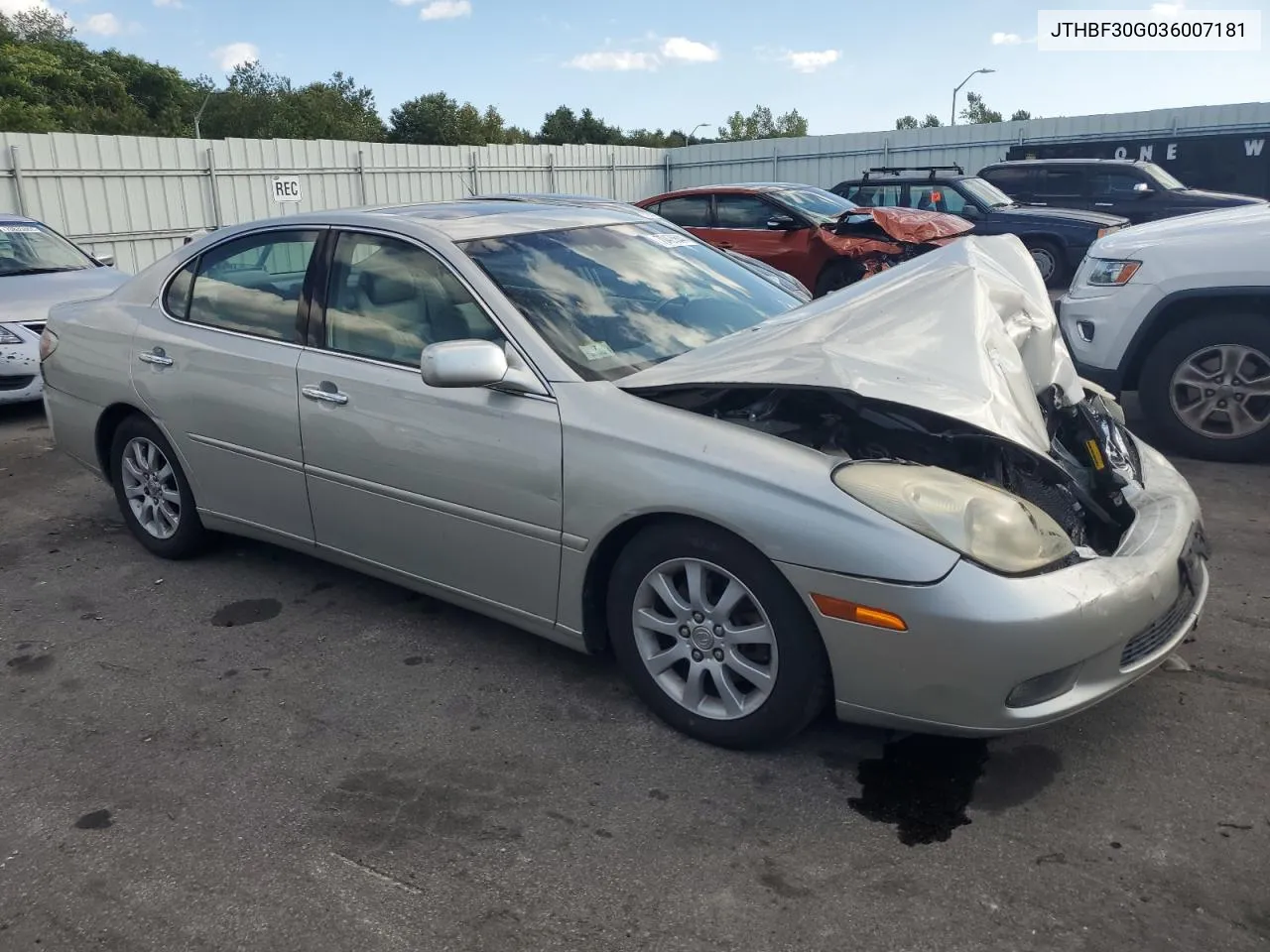 2003 Lexus Es 300 VIN: JTHBF30G036007181 Lot: 70426644