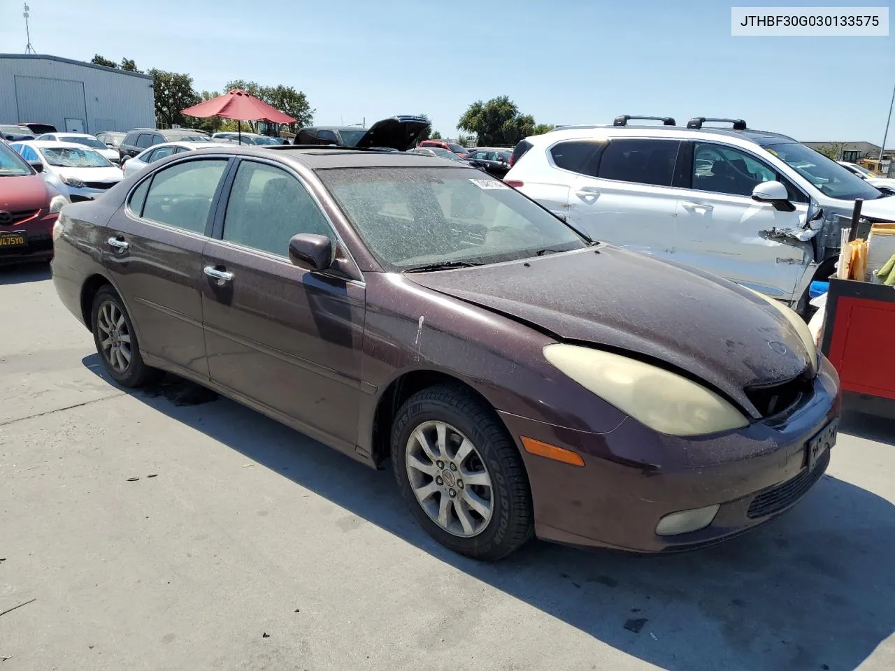 2003 Lexus Es 300 VIN: JTHBF30G030133575 Lot: 70481784