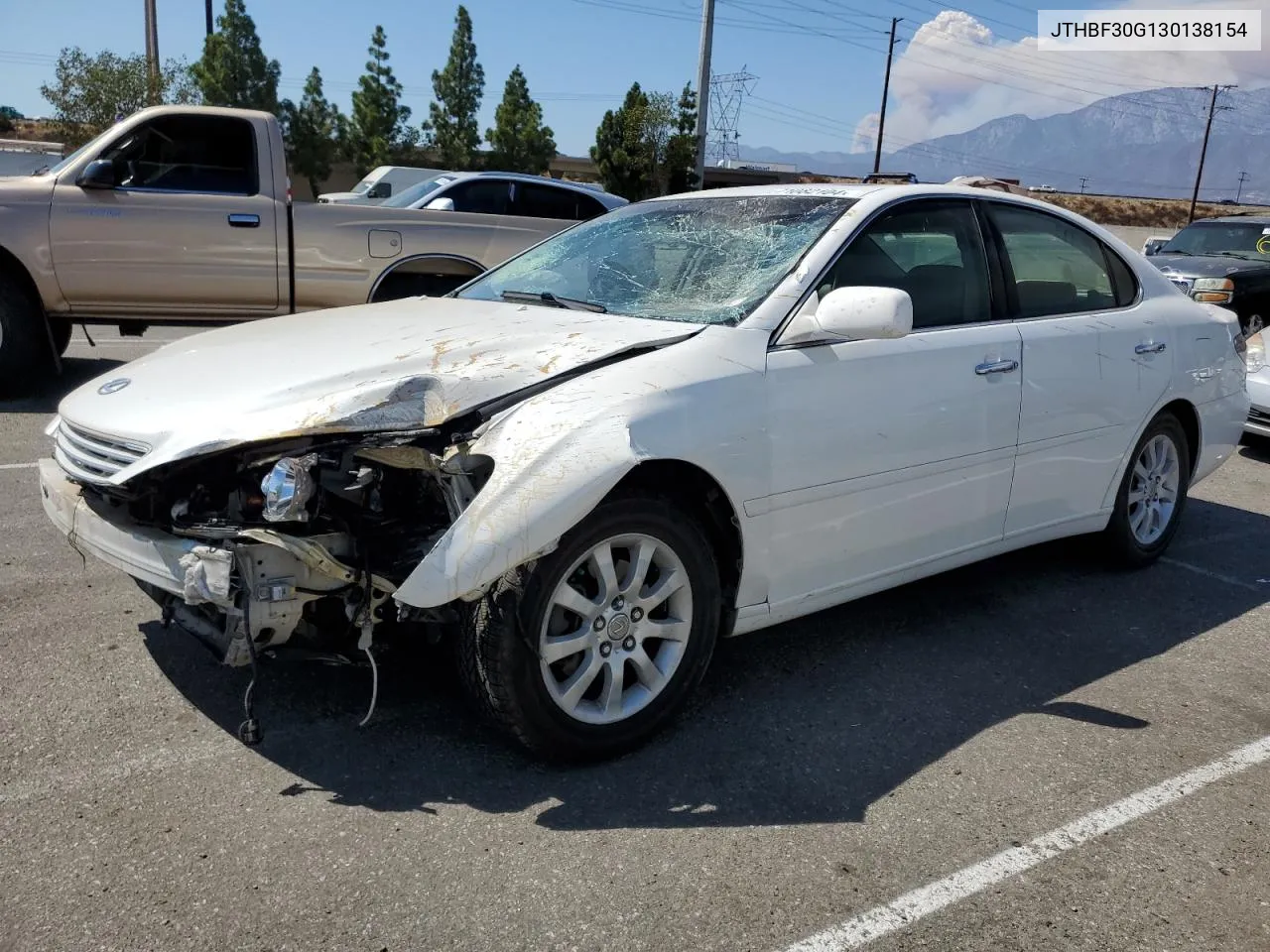 2003 Lexus Es 300 VIN: JTHBF30G130138154 Lot: 71082104