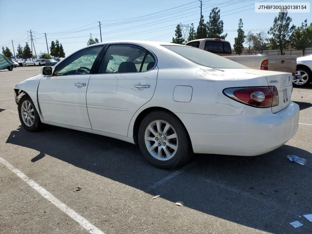 2003 Lexus Es 300 VIN: JTHBF30G130138154 Lot: 71082104