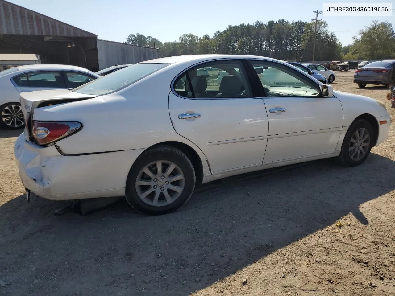 2003 Lexus Es 300 VIN: JTHBF30G436019656 Lot: 72197444