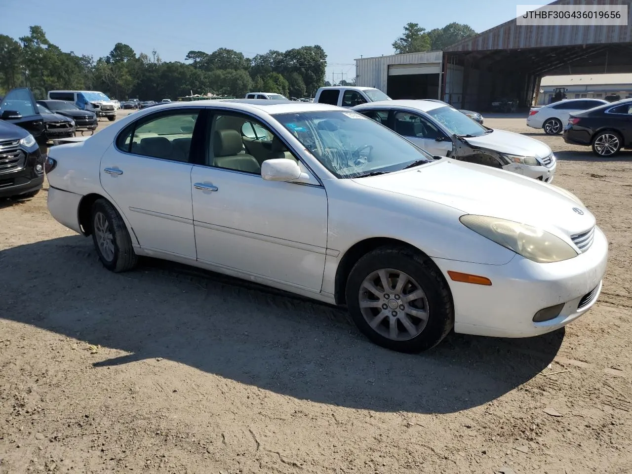 2003 Lexus Es 300 VIN: JTHBF30G436019656 Lot: 72197444