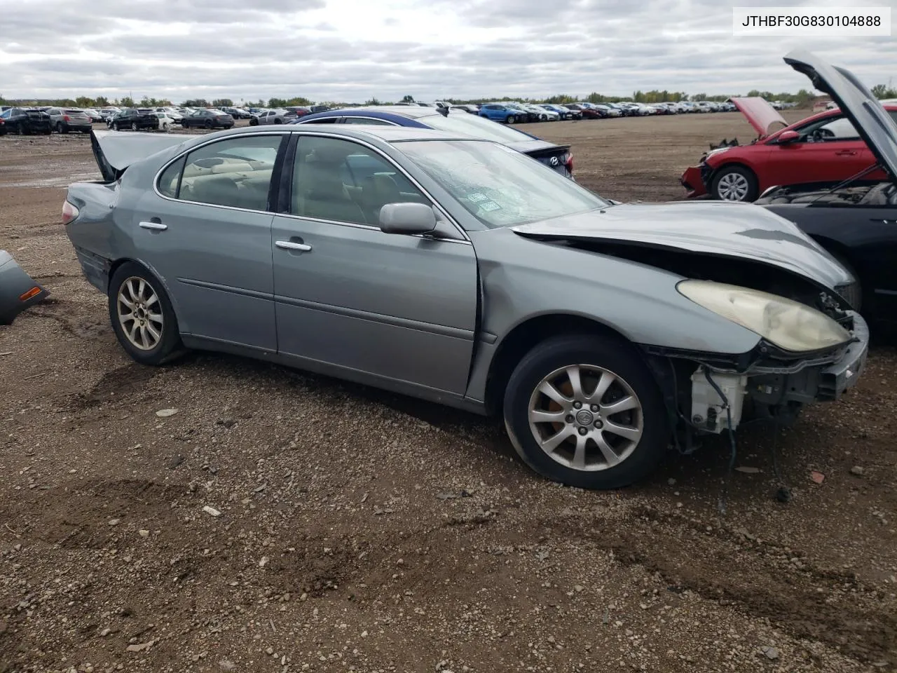 2003 Lexus Es 300 VIN: JTHBF30G830104888 Lot: 72692674