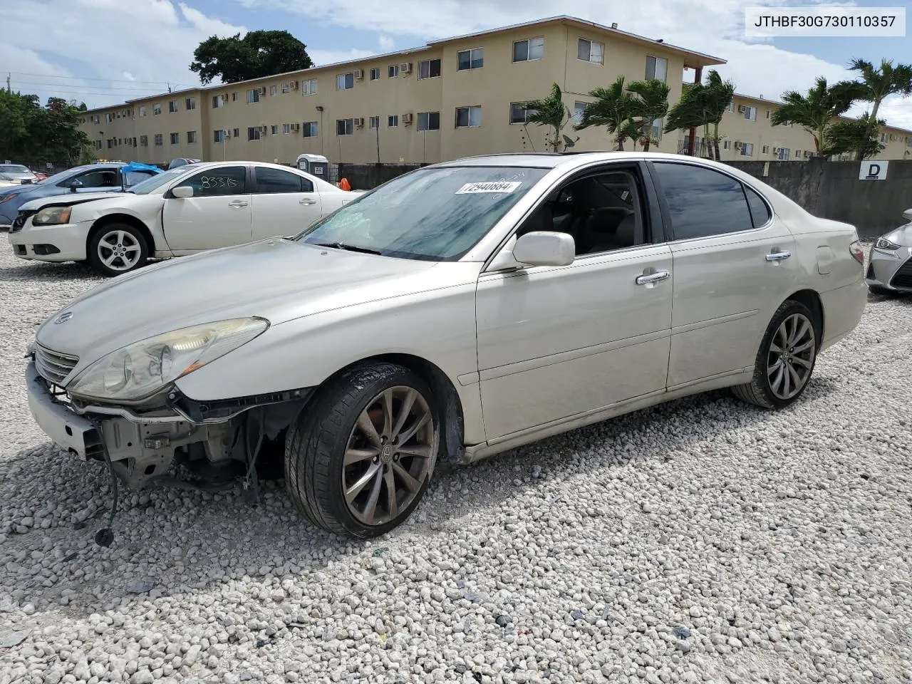 2003 Lexus Es 300 VIN: JTHBF30G730110357 Lot: 72940884