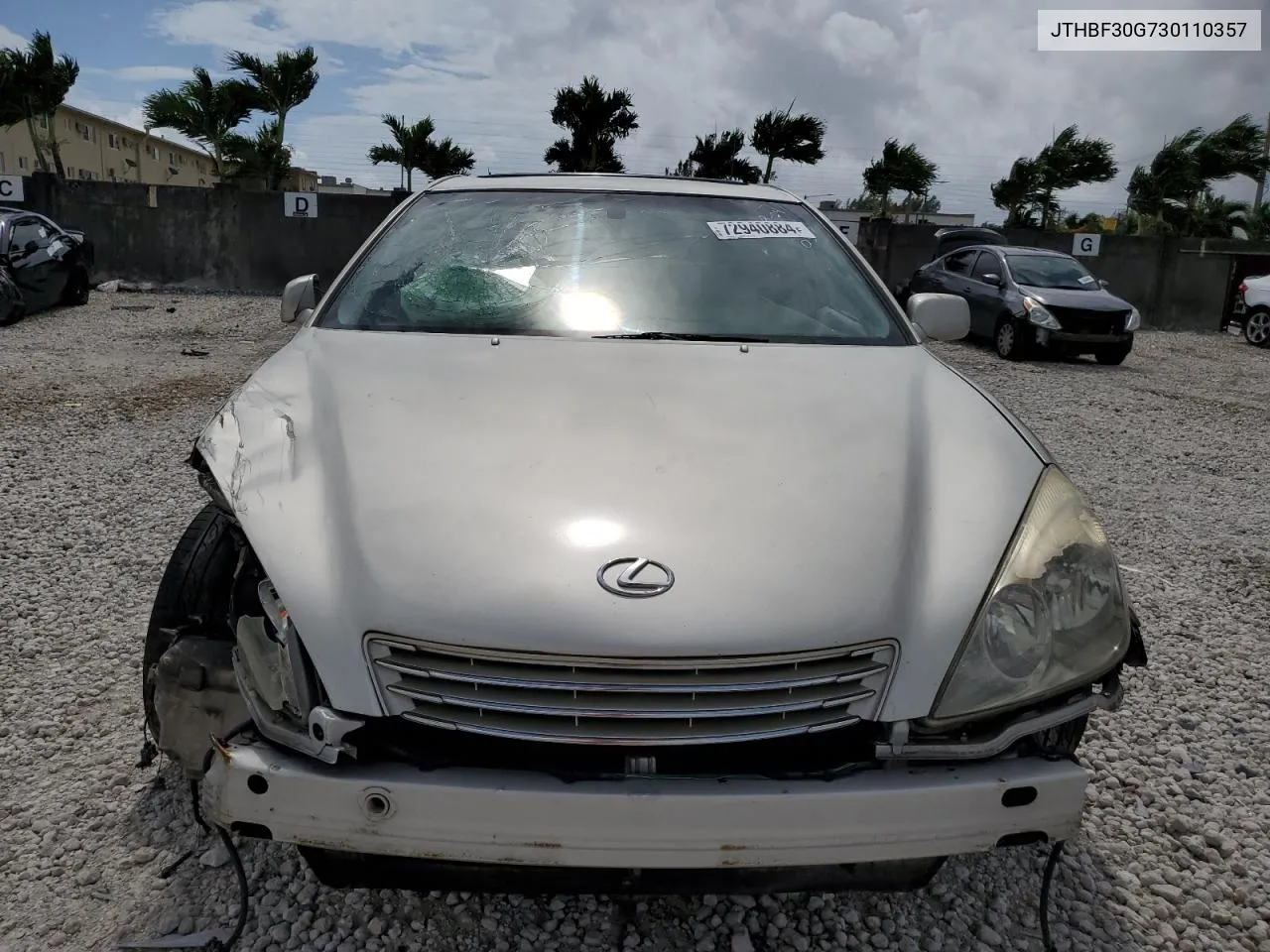 2003 Lexus Es 300 VIN: JTHBF30G730110357 Lot: 72940884