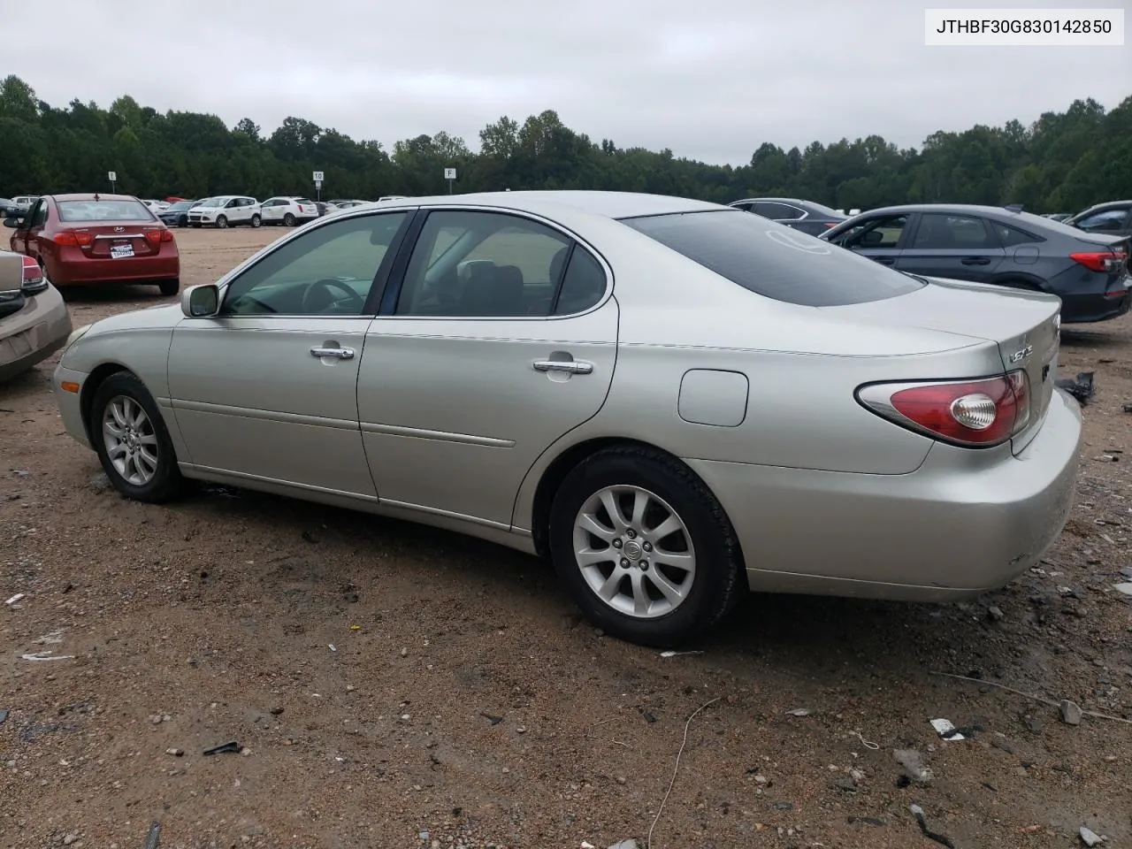 2003 Lexus Es 300 VIN: JTHBF30G830142850 Lot: 72951304