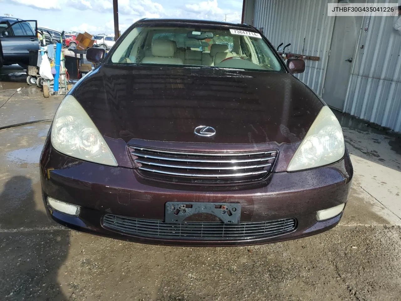 2003 Lexus Es 300 VIN: JTHBF30G435041226 Lot: 73847714