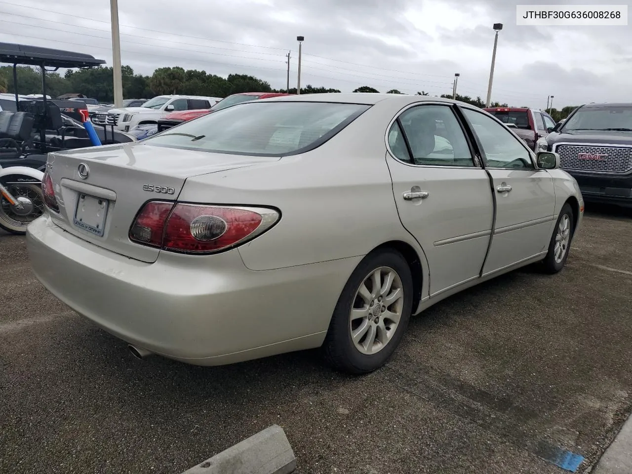 2003 Lexus Es 300 VIN: JTHBF30G636008268 Lot: 74036034