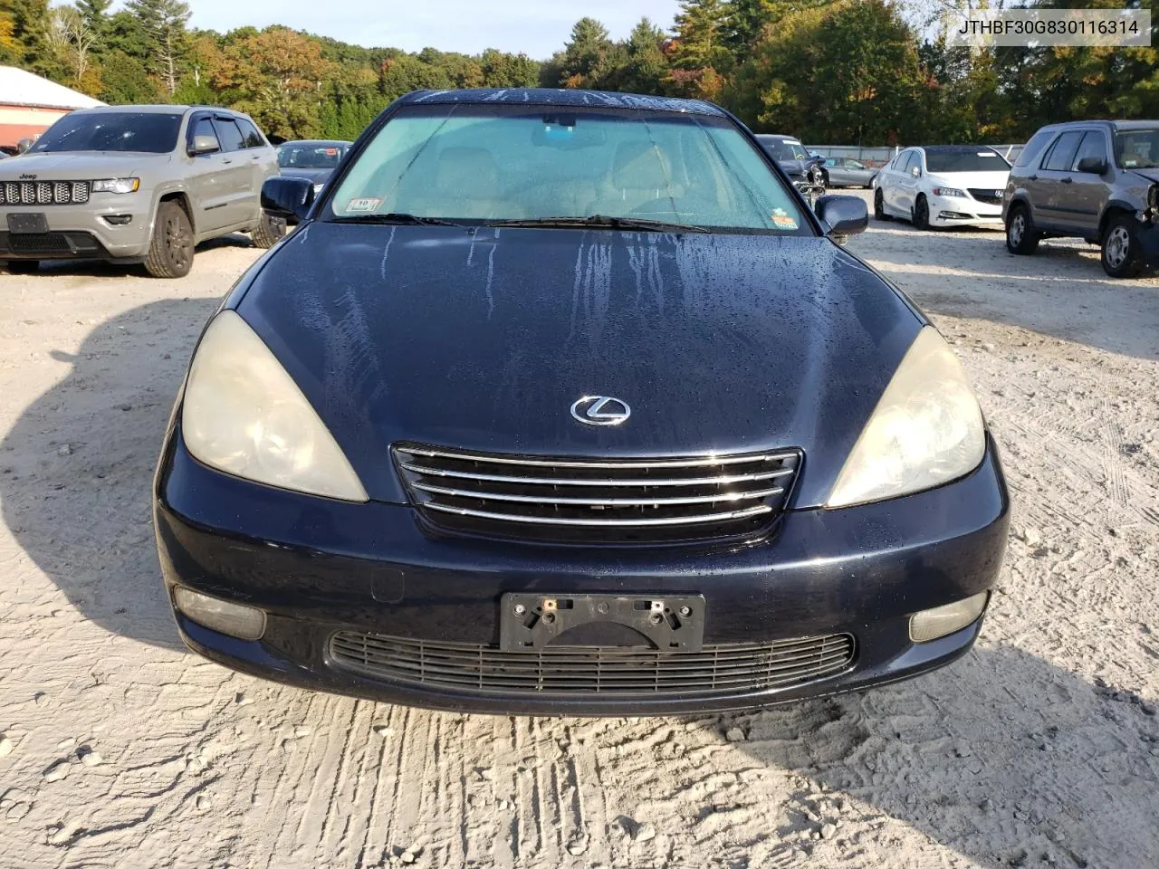 2003 Lexus Es 300 VIN: JTHBF30G830116314 Lot: 74716774