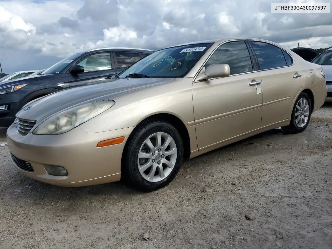 2003 Lexus Es 300 VIN: JTHBF30G430097597 Lot: 74888434