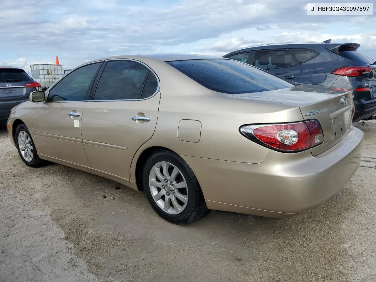 2003 Lexus Es 300 VIN: JTHBF30G430097597 Lot: 74888434