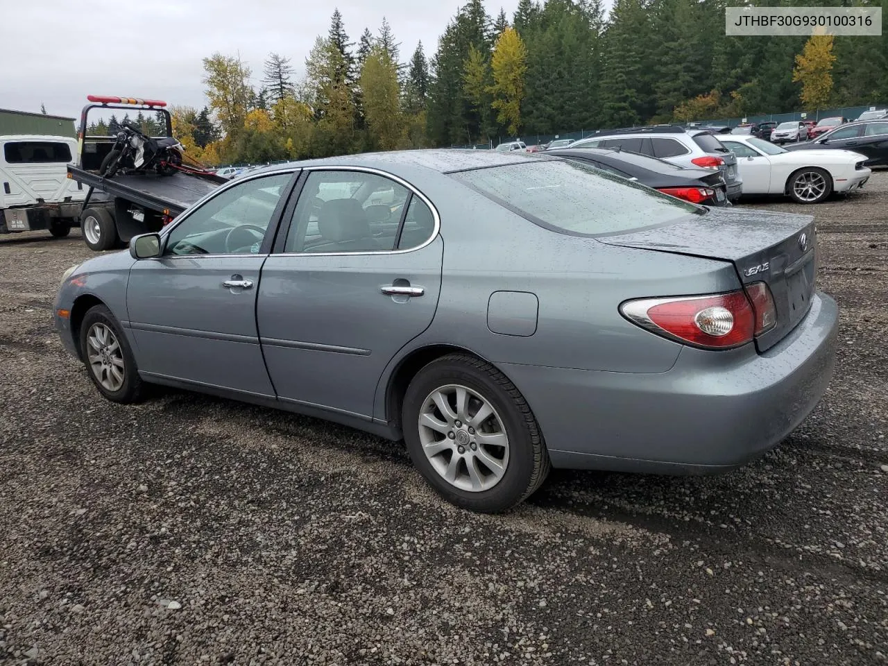 2003 Lexus Es 300 VIN: JTHBF30G930100316 Lot: 75108314