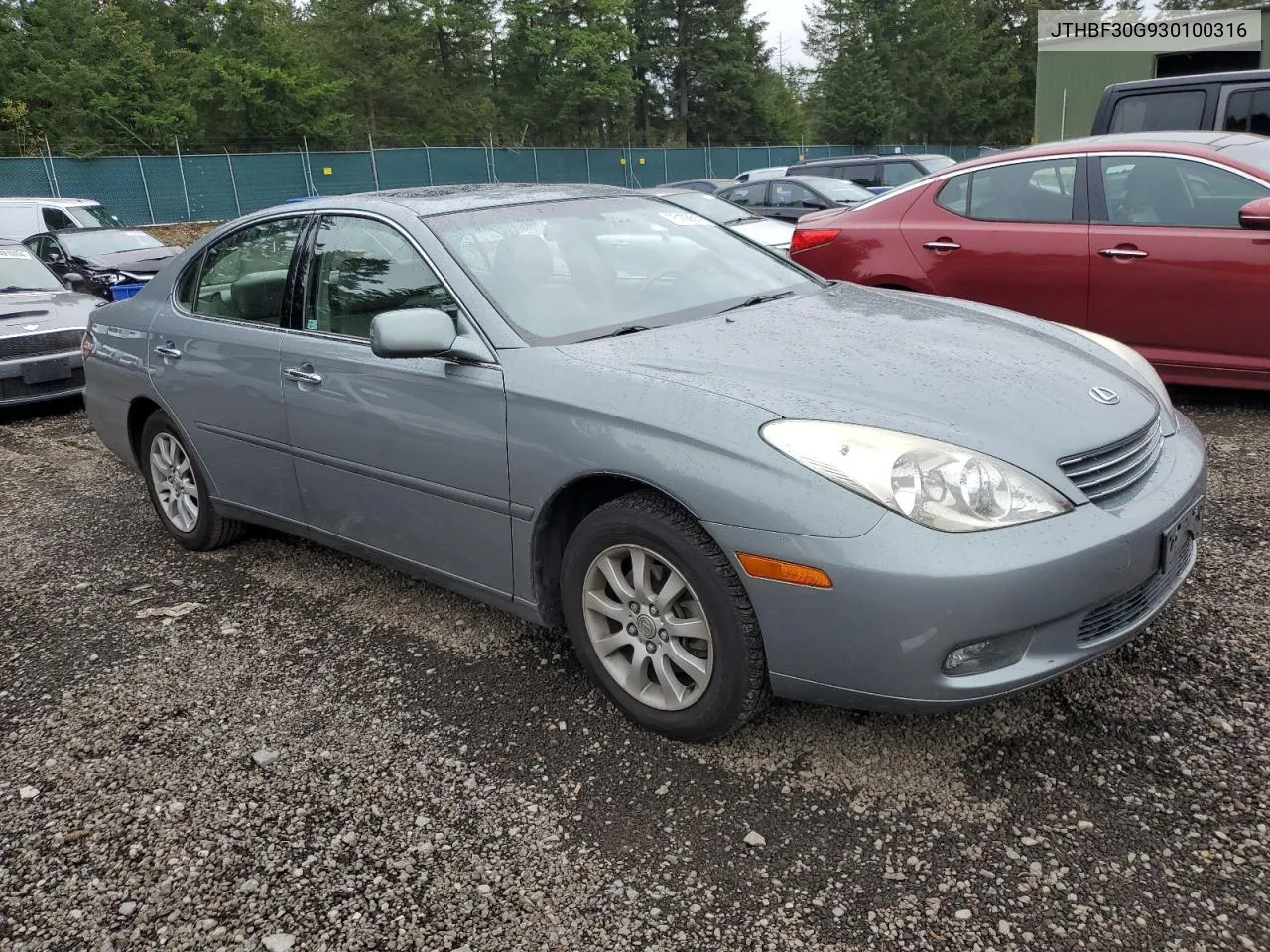 2003 Lexus Es 300 VIN: JTHBF30G930100316 Lot: 75108314