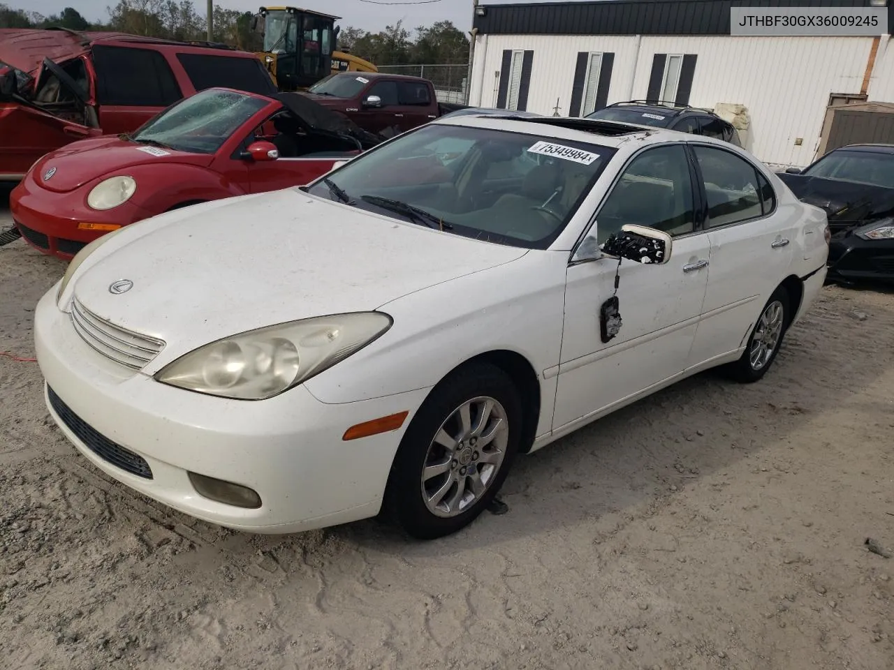 2003 Lexus Es 300 VIN: JTHBF30GX36009245 Lot: 75349984