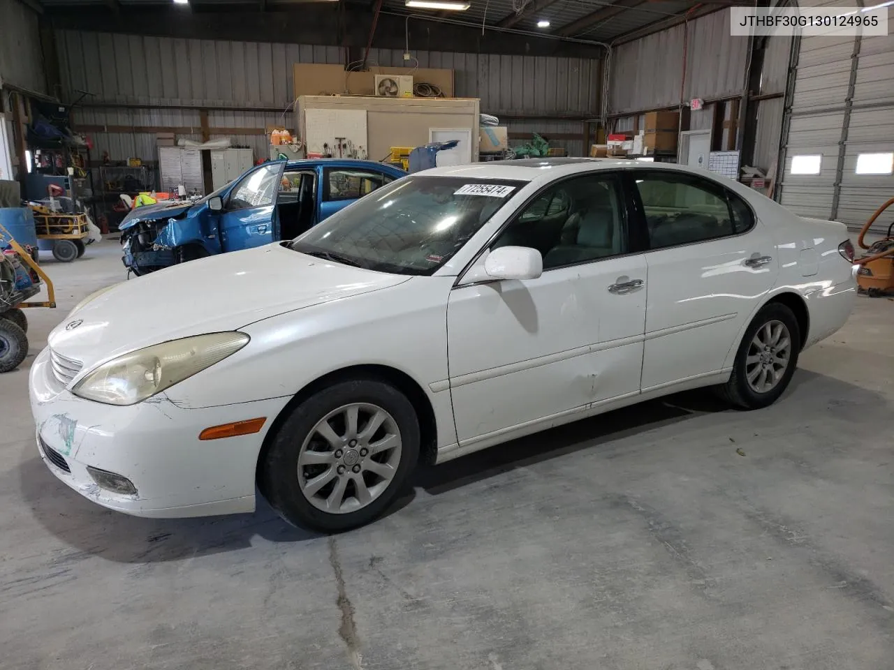 2003 Lexus Es 300 VIN: JTHBF30G130124965 Lot: 77255474