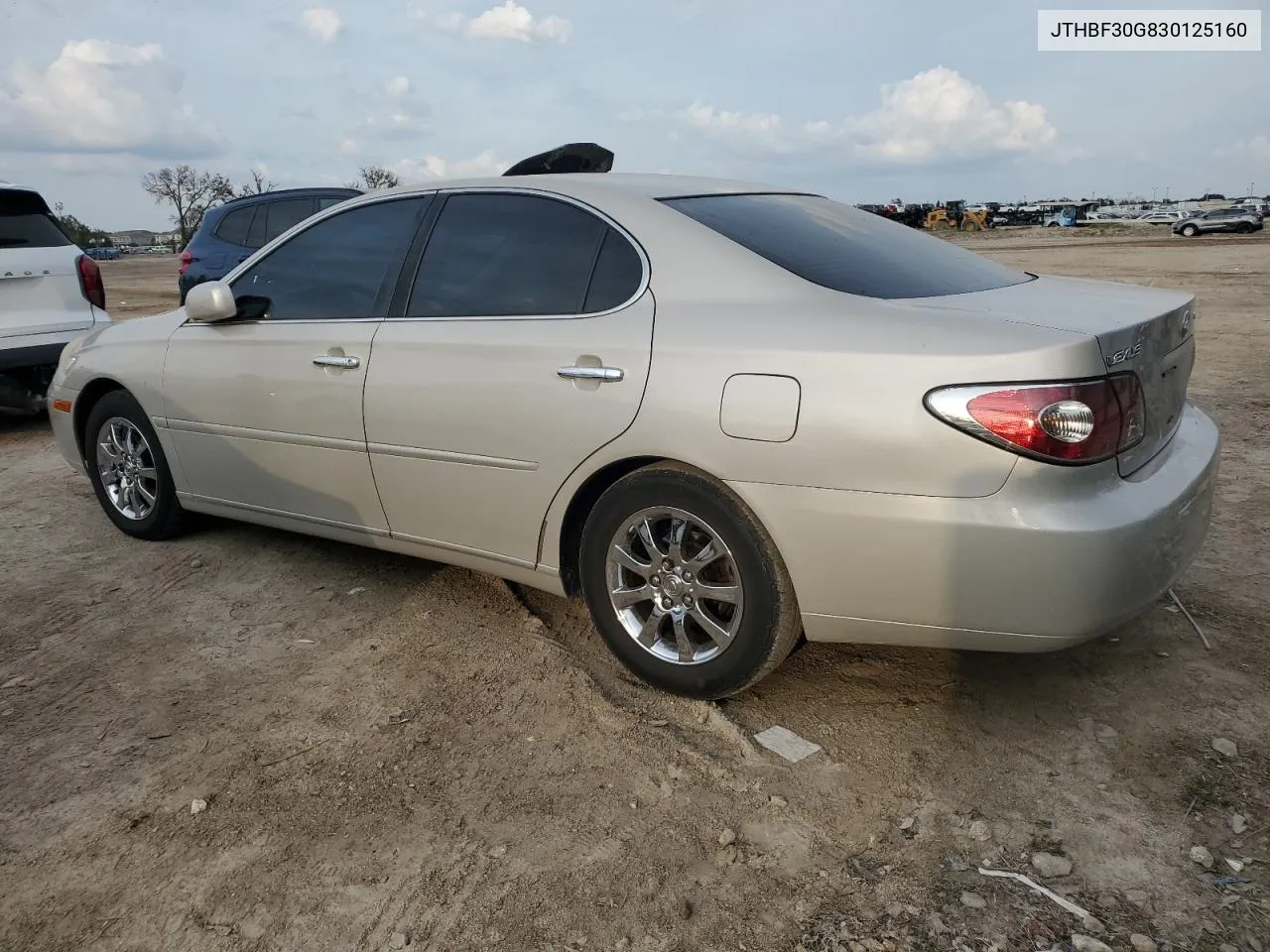 2003 Lexus Es 300 VIN: JTHBF30G830125160 Lot: 78303114