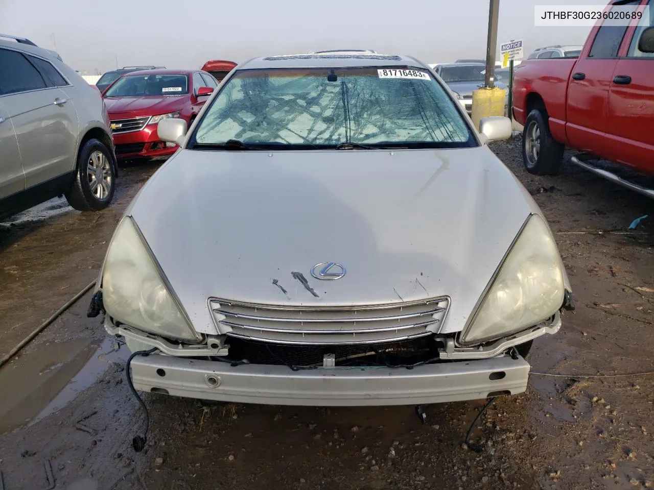 2003 Lexus Es 300 VIN: JTHBF30G236020689 Lot: 81716483