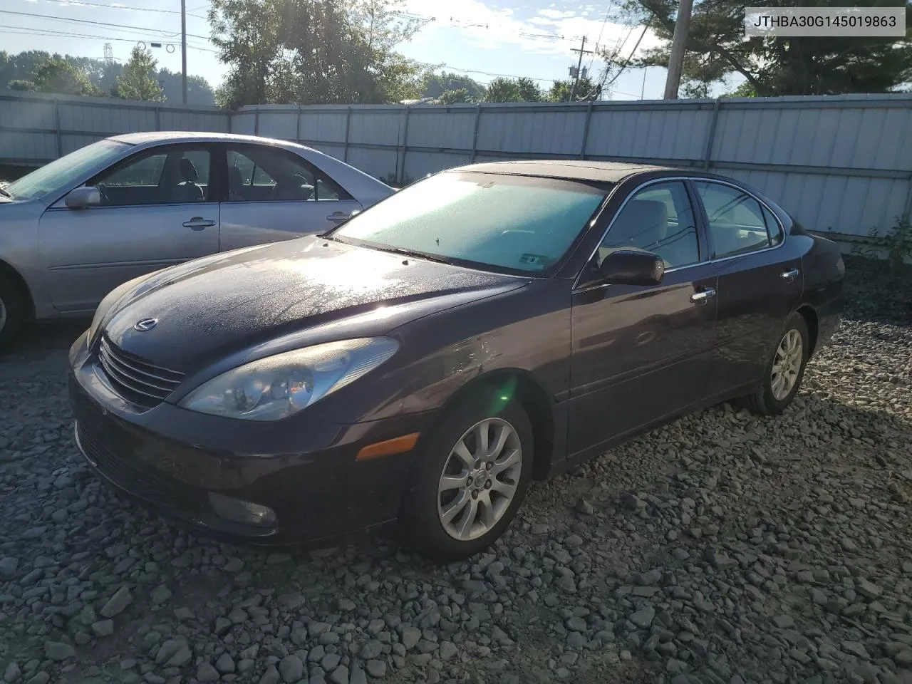 2004 Lexus Es 330 VIN: JTHBA30G145019863 Lot: 57551584