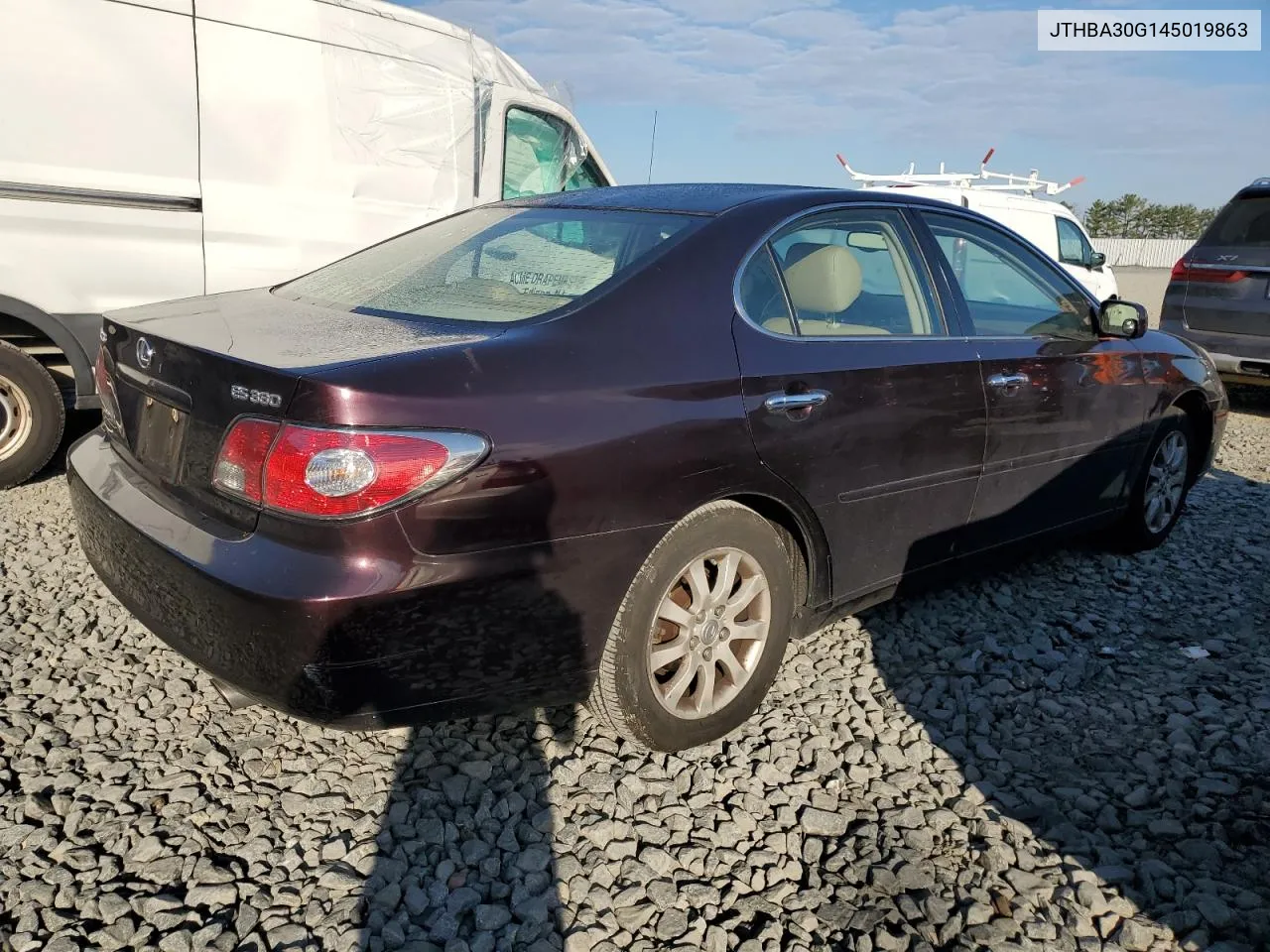 2004 Lexus Es 330 VIN: JTHBA30G145019863 Lot: 57551584