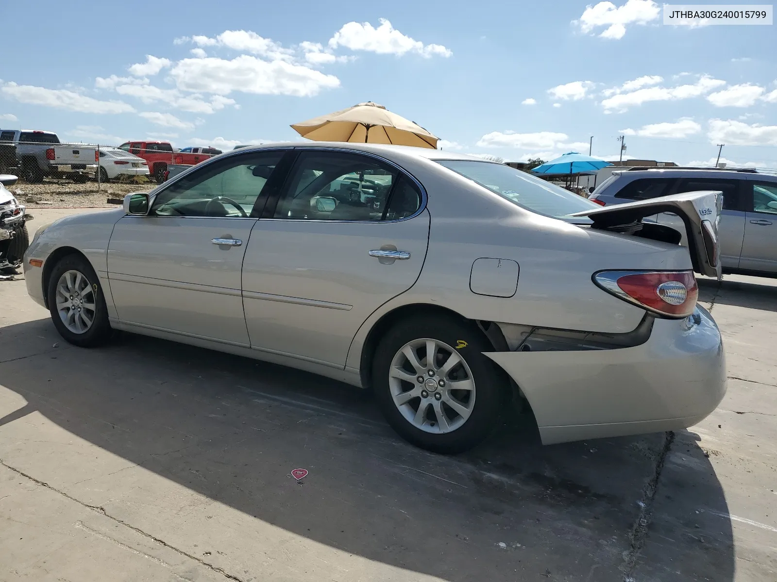 2004 Lexus Es 330 VIN: JTHBA30G240015799 Lot: 65534984