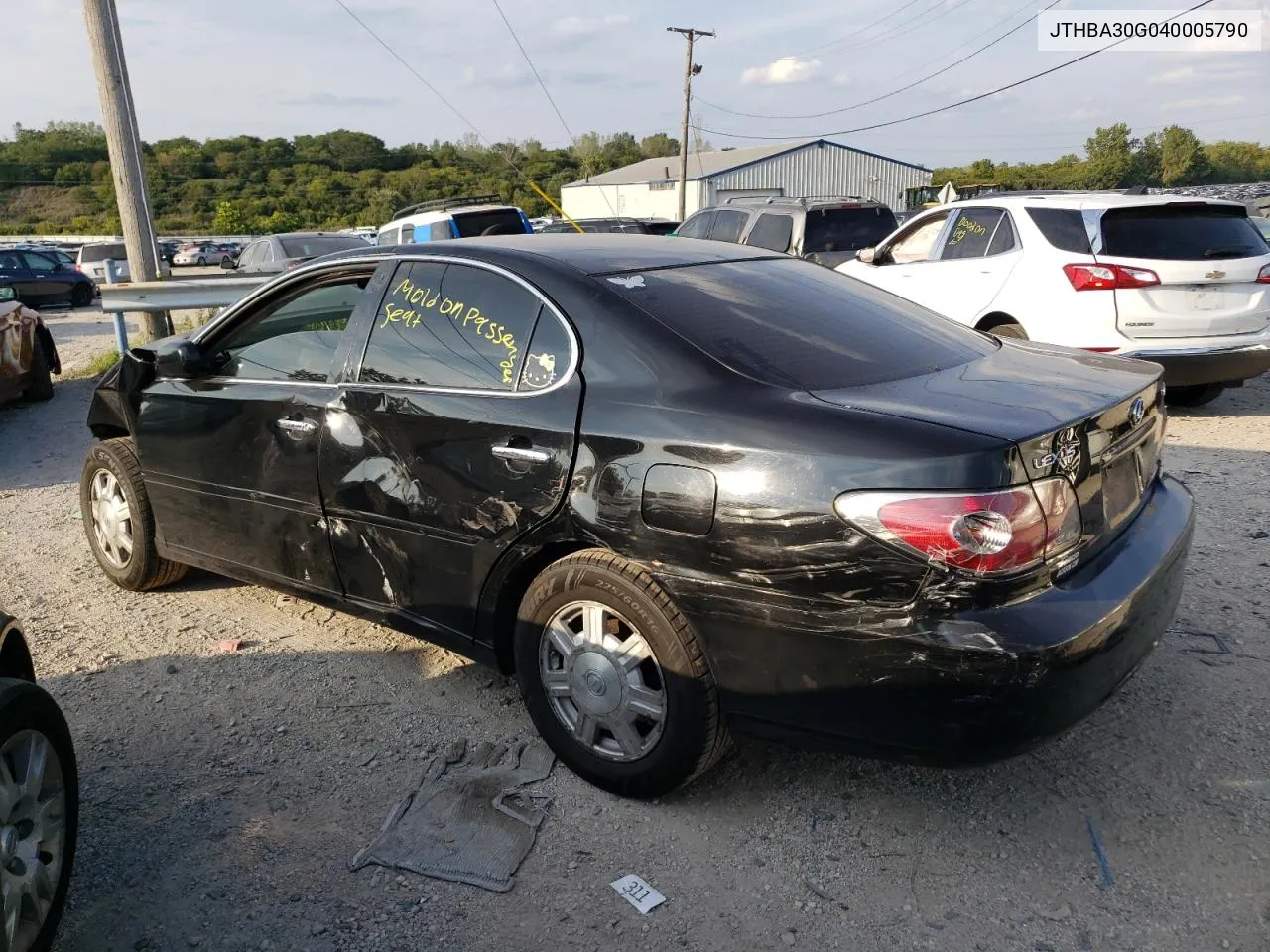 2004 Lexus Es 330 VIN: JTHBA30G040005790 Lot: 67371594