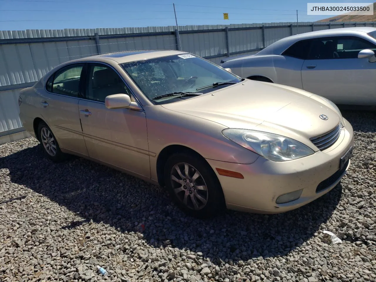 2004 Lexus Es 330 VIN: JTHBA30G245033500 Lot: 68818484