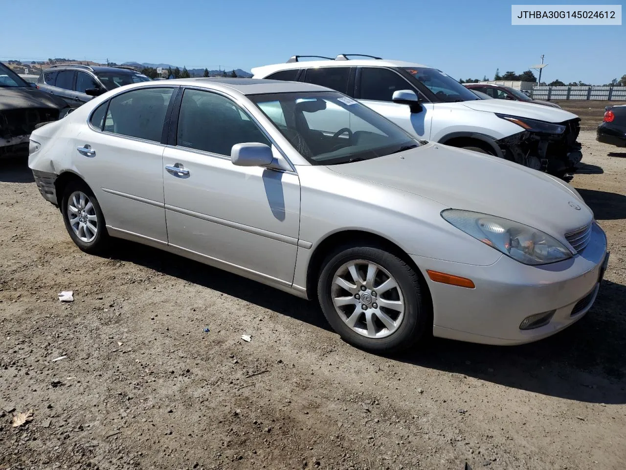 2004 Lexus Es 330 VIN: JTHBA30G145024612 Lot: 70521064