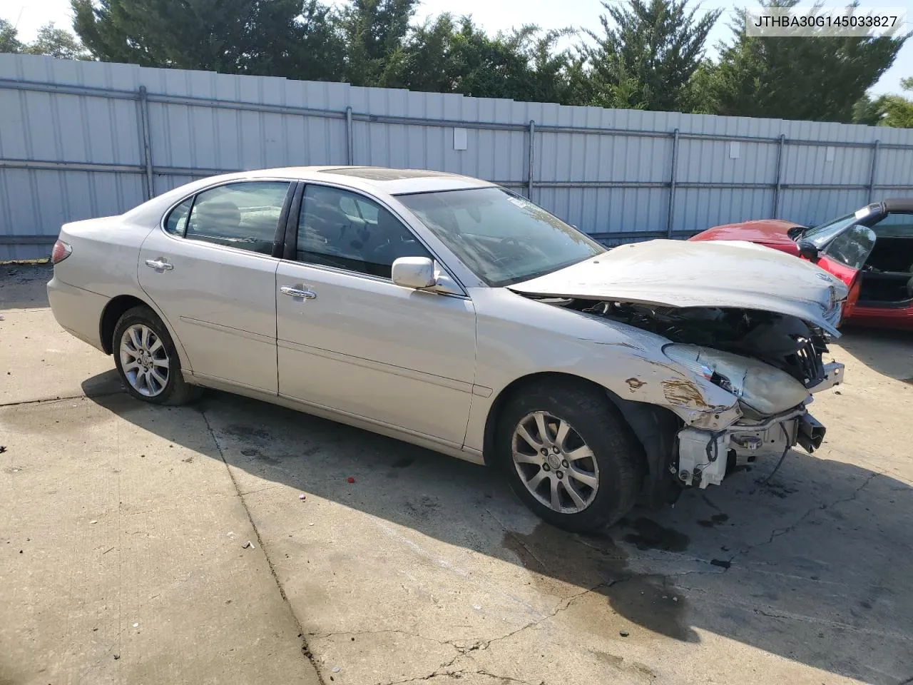 2004 Lexus Es 330 VIN: JTHBA30G145033827 Lot: 70925164