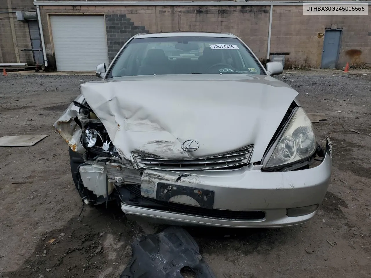 2004 Lexus Es 330 VIN: JTHBA30G245005566 Lot: 73677344