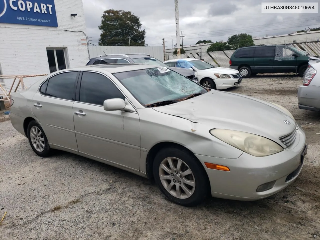 2004 Lexus Es 330 VIN: JTHBA30G345010694 Lot: 73681824