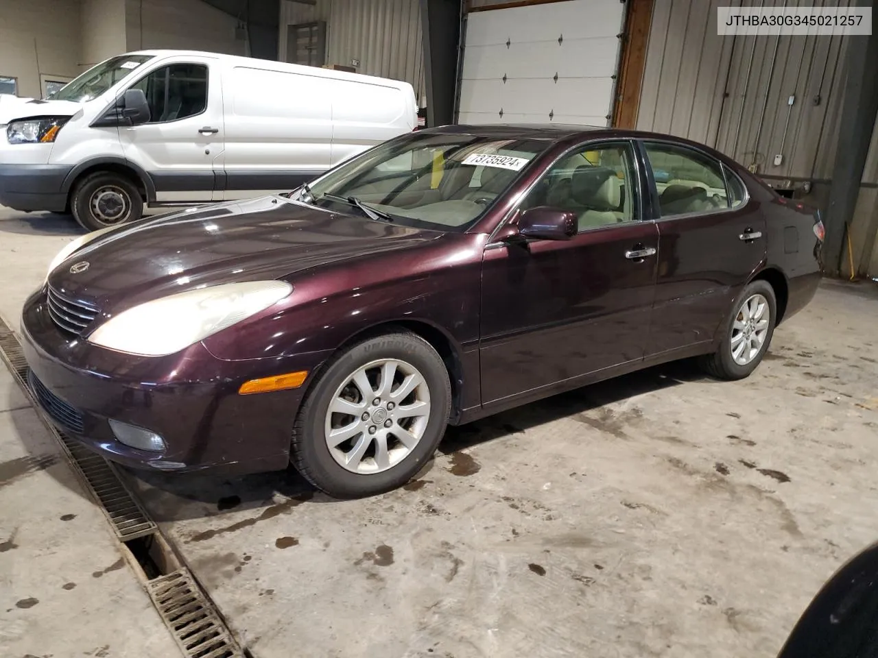 2004 Lexus Es 330 VIN: JTHBA30G345021257 Lot: 73735924