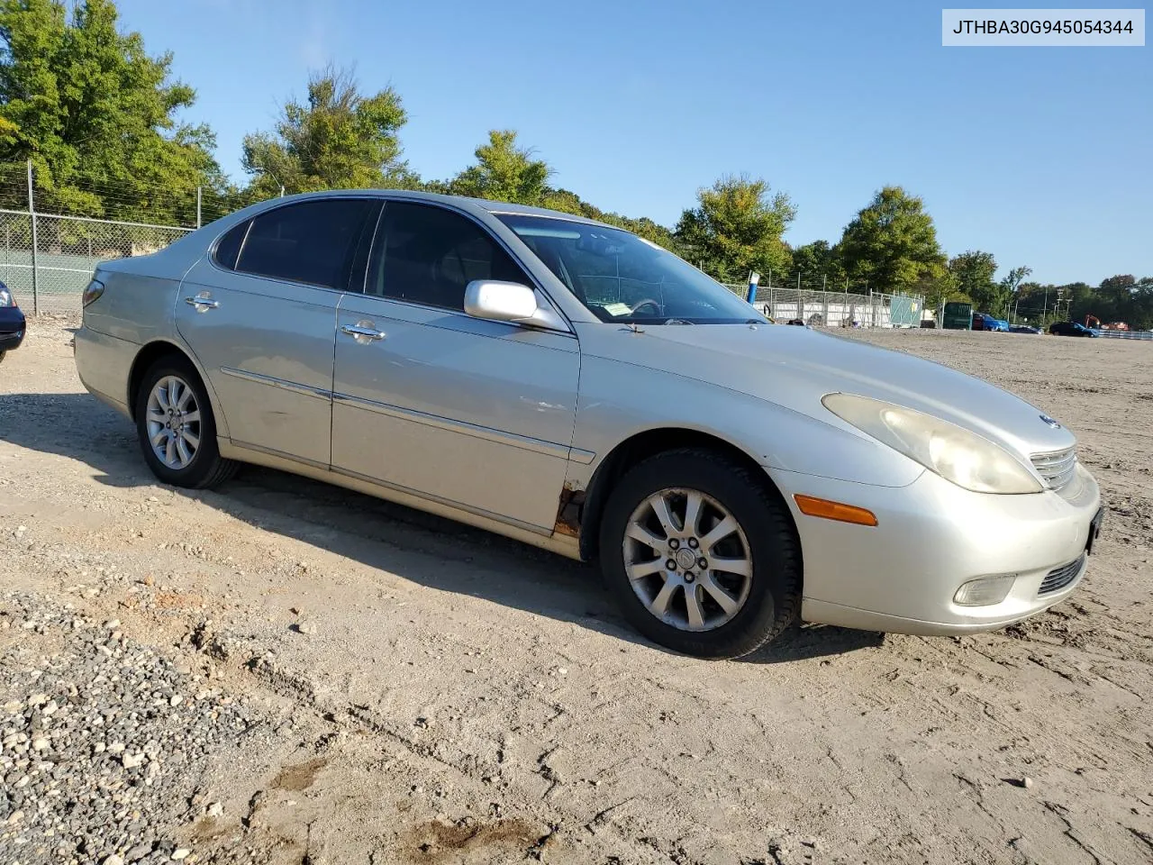 2004 Lexus Es 330 VIN: JTHBA30G945054344 Lot: 74144914