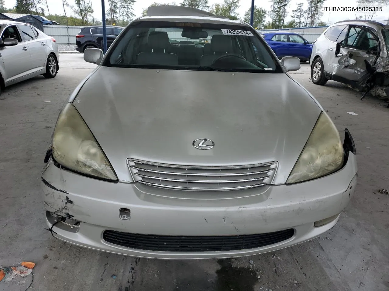 2004 Lexus Es 330 VIN: JTHBA30G645025335 Lot: 74250414