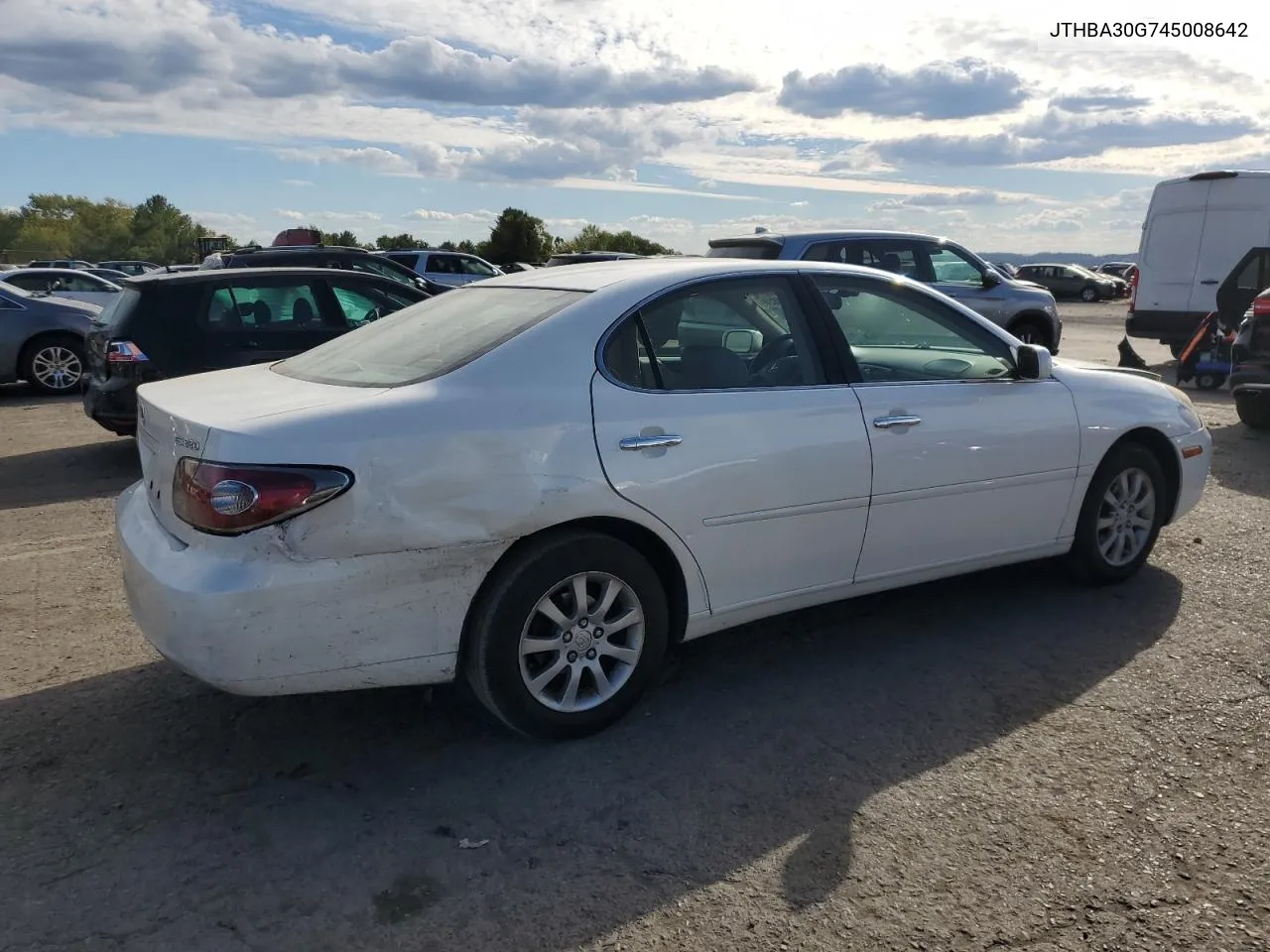 2004 Lexus Es 330 VIN: JTHBA30G745008642 Lot: 74951824