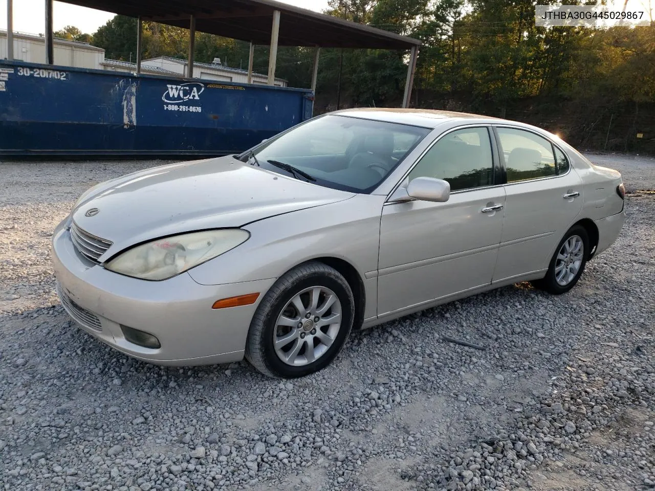 2004 Lexus Es 330 VIN: JTHBA30G445029867 Lot: 75025824