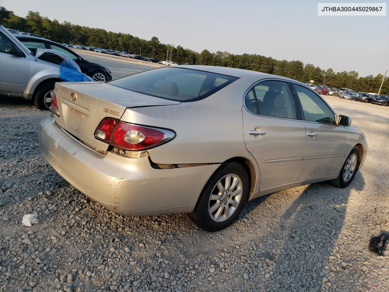 2004 Lexus Es 330 VIN: JTHBA30G445029867 Lot: 75025824