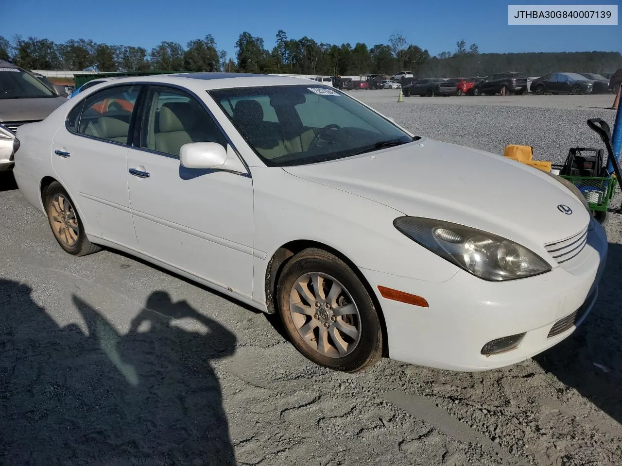 2004 Lexus Es 330 VIN: JTHBA30G840007139 Lot: 75321684