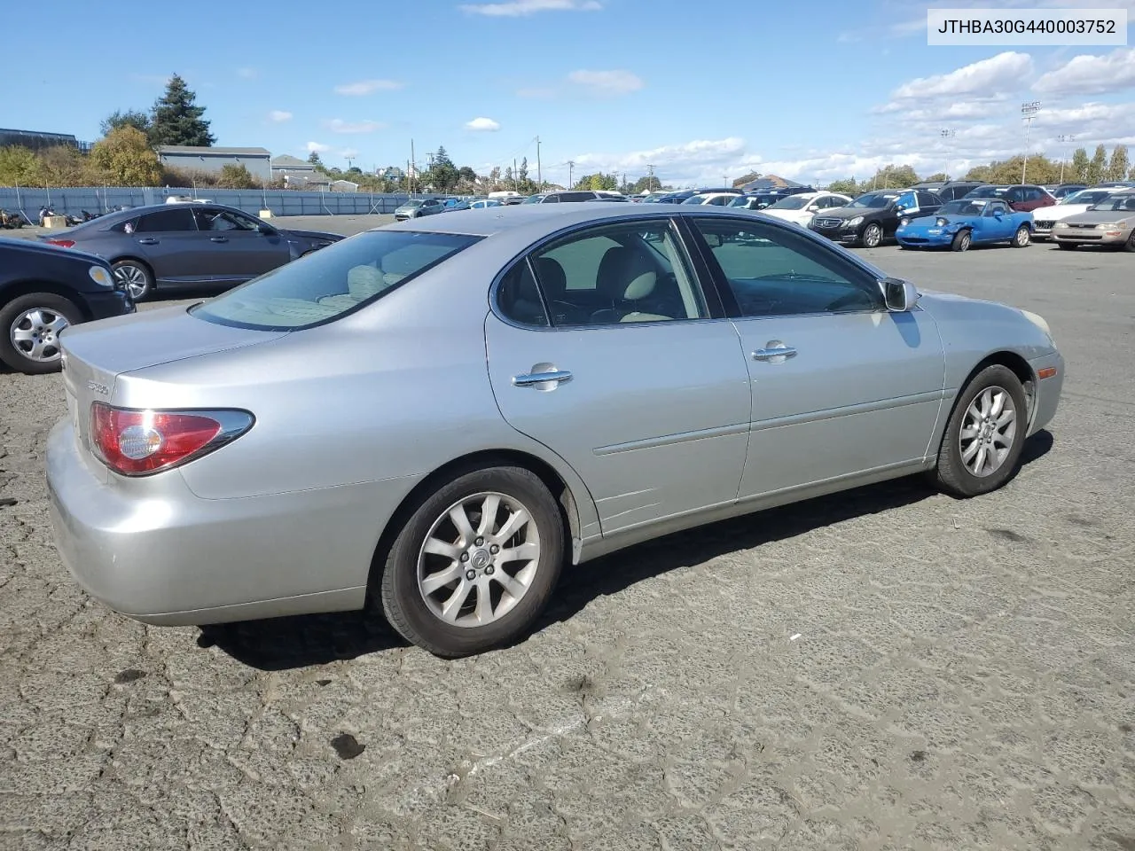 2004 Lexus Es 330 VIN: JTHBA30G440003752 Lot: 75740924