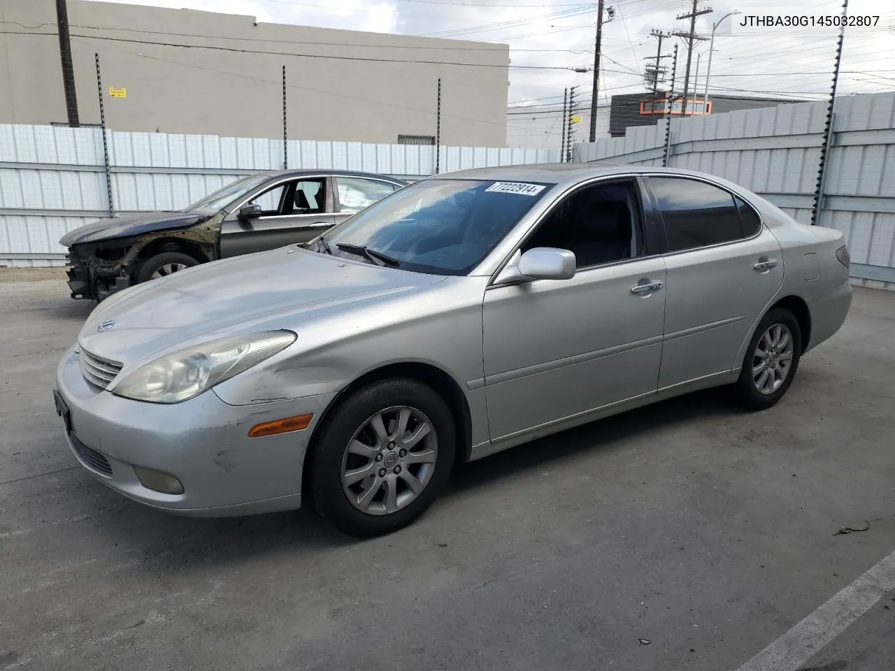 2004 Lexus Es 330 VIN: JTHBA30G145032807 Lot: 77222914