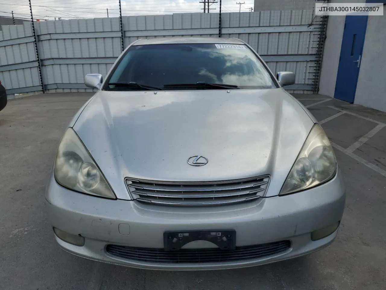 2004 Lexus Es 330 VIN: JTHBA30G145032807 Lot: 77222914