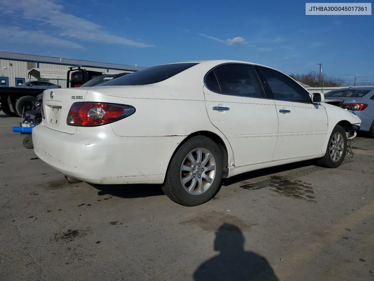 2004 Lexus Es 330 VIN: JTHBA30G045017361 Lot: 79695014